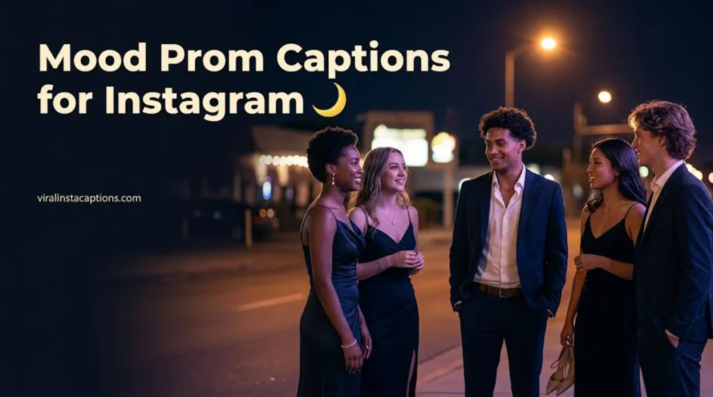 Mood Prom Captions for Instagram