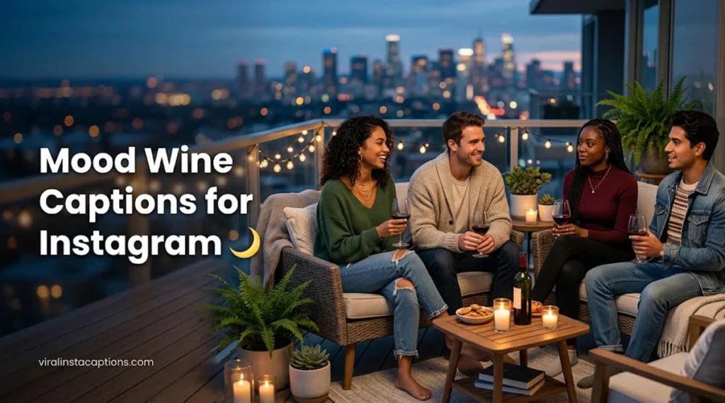 Mood Wine Captions for Instagram