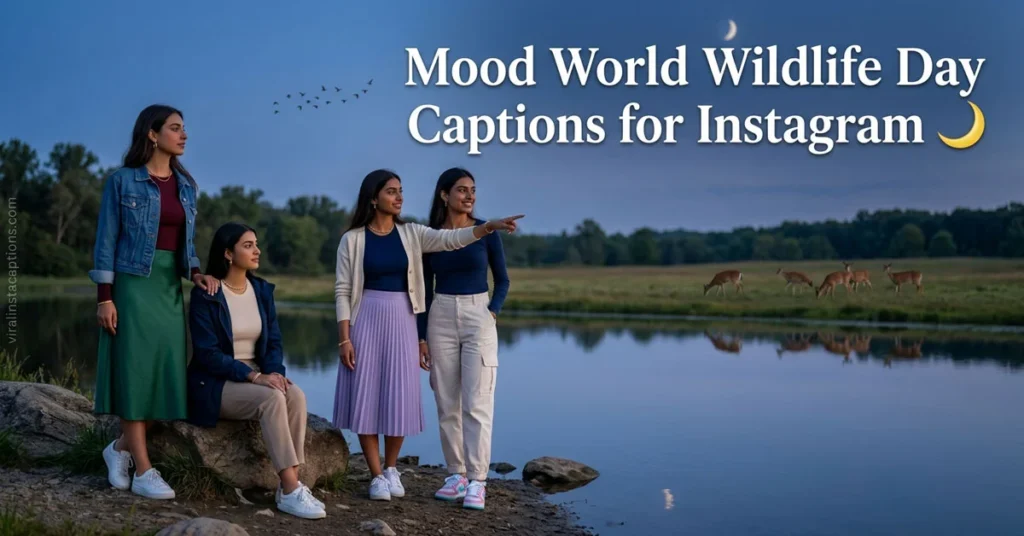 Mood World Wildlife Day Captions for Instagram