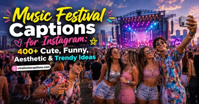 Music Festival Captions for Instagram