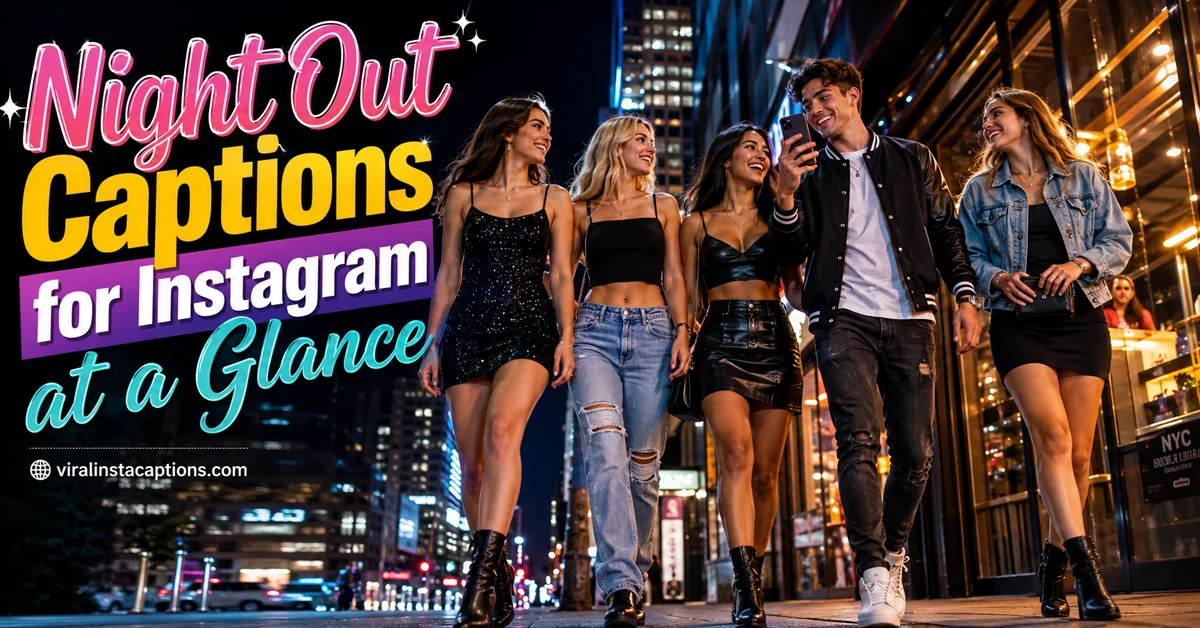 Night Out Captions for Instagram