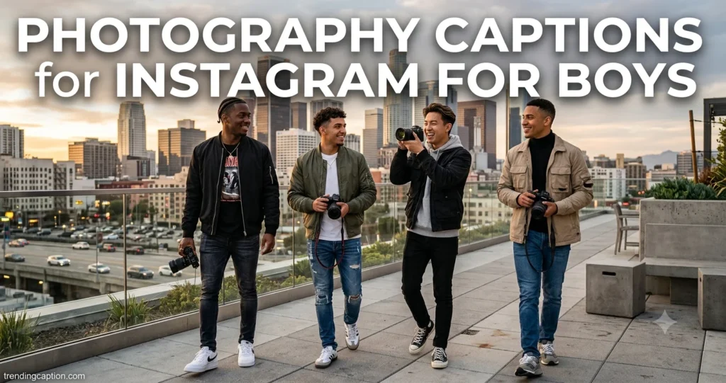 Photography Captions for Instagram for Boys