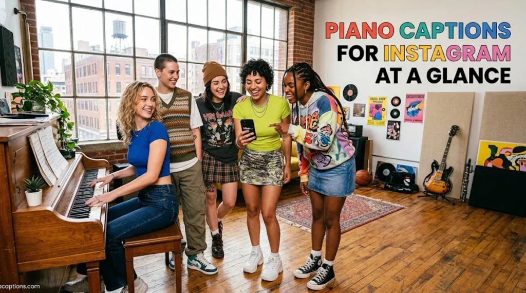 Piano Captions for Instagram At A Glance