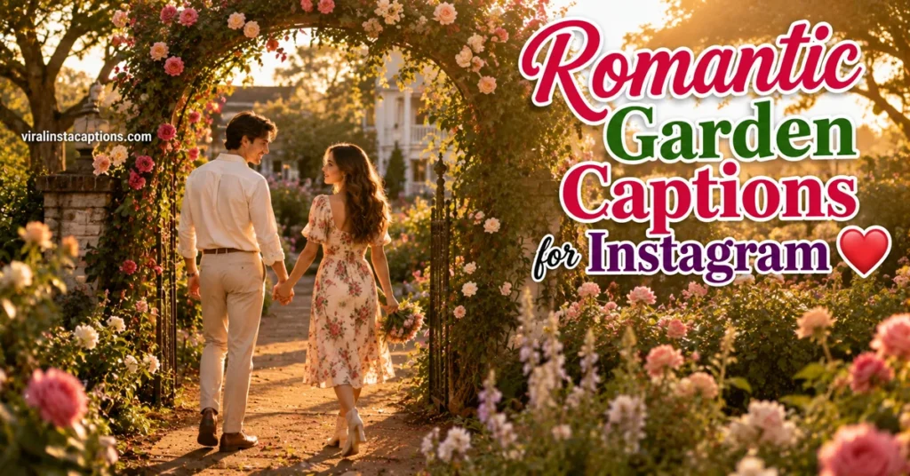 Romantic Garden Captions for Instagram