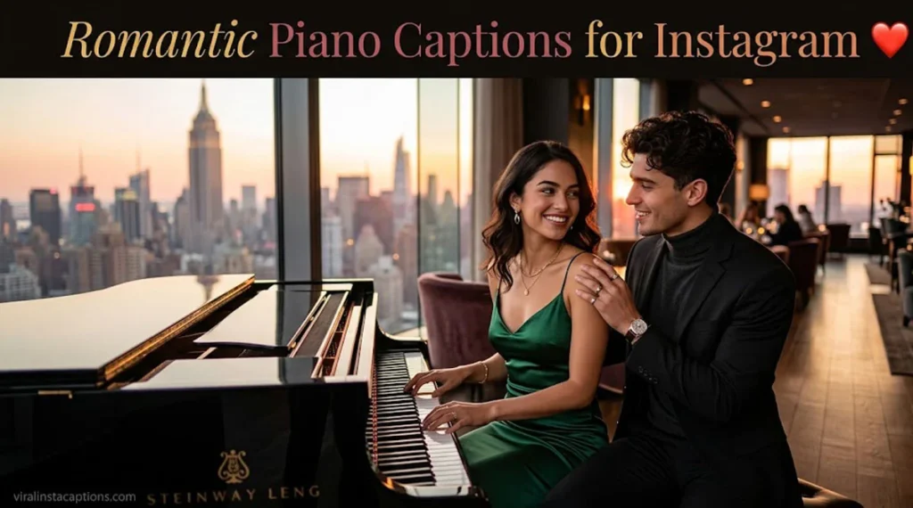 Romantic Piano Captions for Instagram