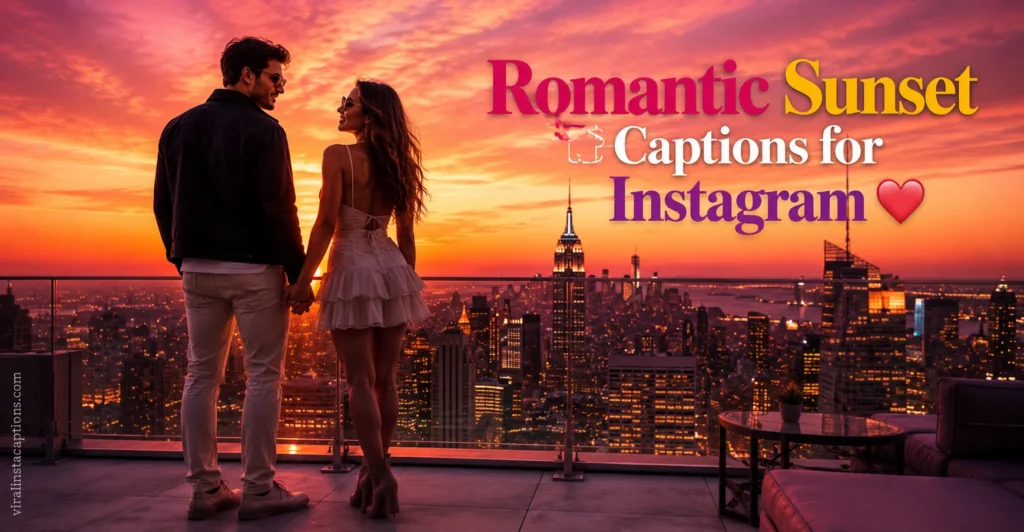 Romantic Sunset Captions for Instagram 