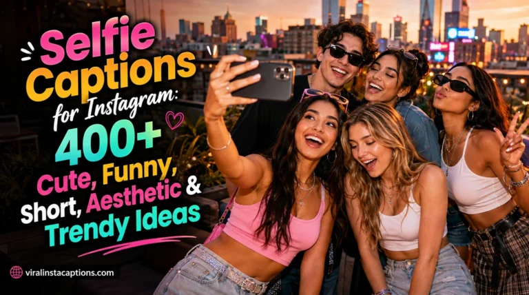 Selfie Captions for Instagram