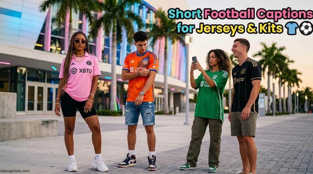 Short Football Captions for Jerseys & Kits