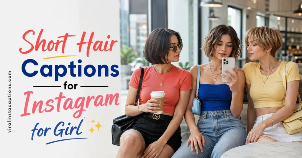 Short Hair Captions for Instagram for Girl