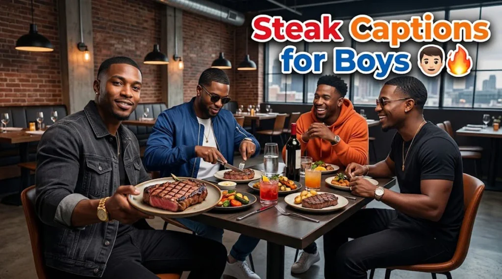 Steak Captions for Boys
