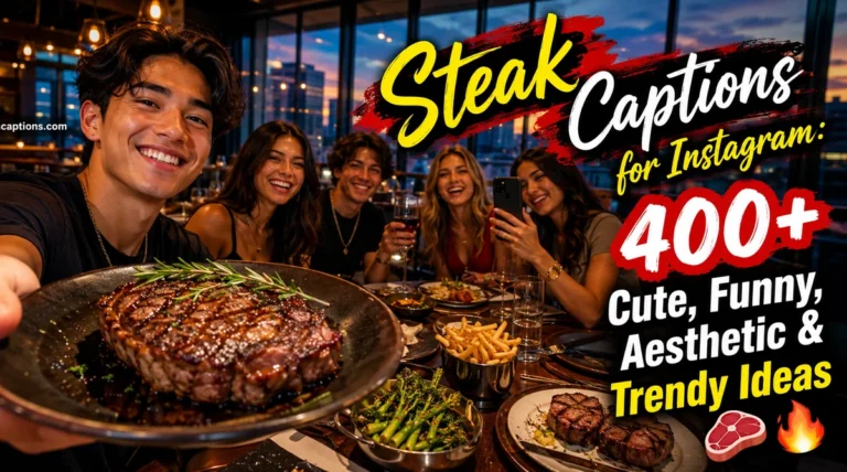 Steak Captions for Instagram