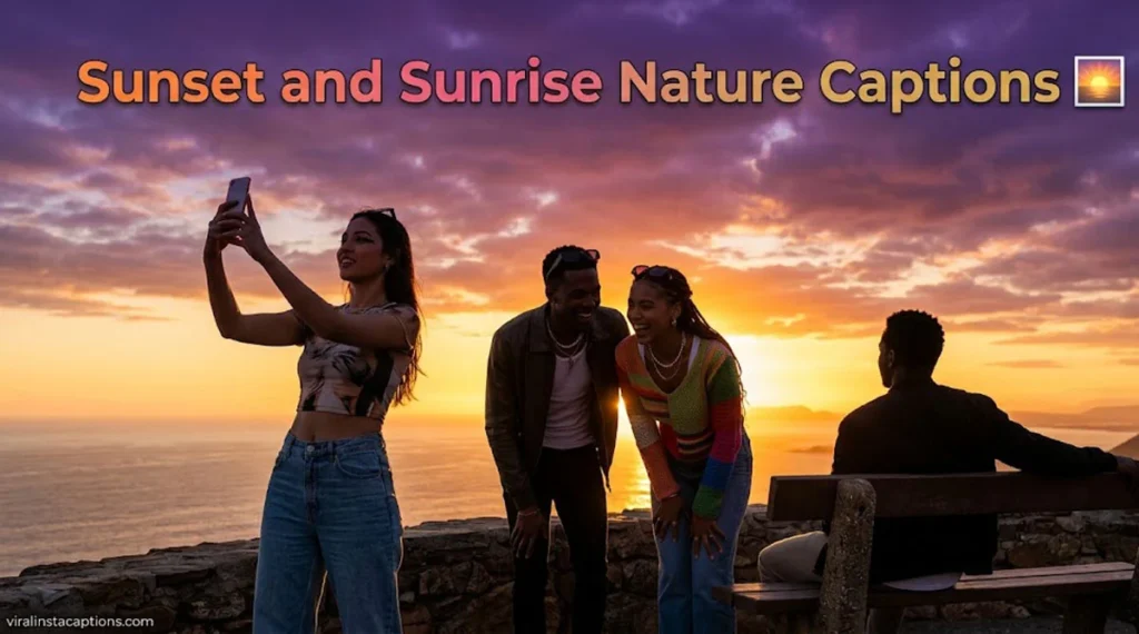 Sunset and Sunrise Nature Captions 🌅