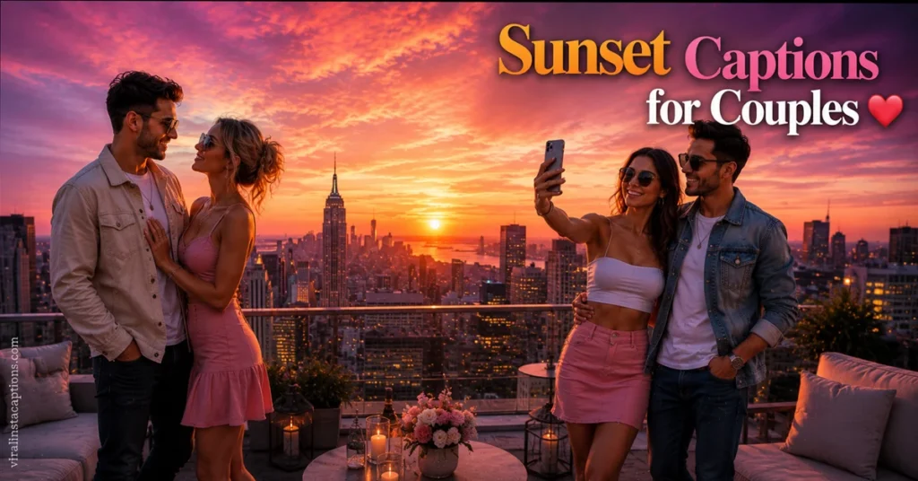 Sunset Captions for Couples