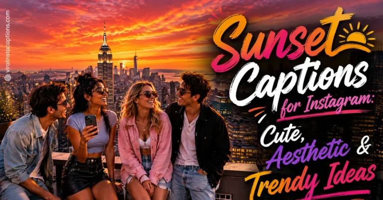 Sunset Captions for Instagram