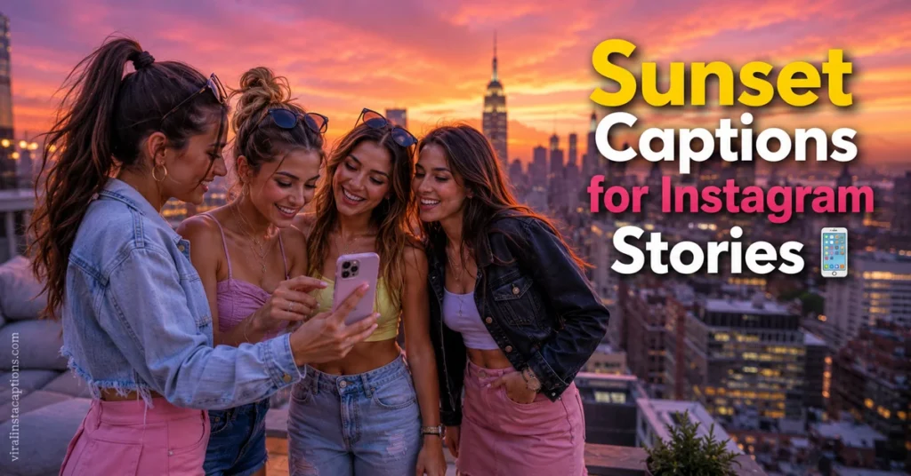 Sunset Captions for Instagram Stories