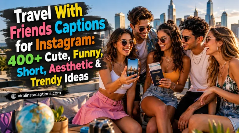 Travel With Friends Captions for Instagram