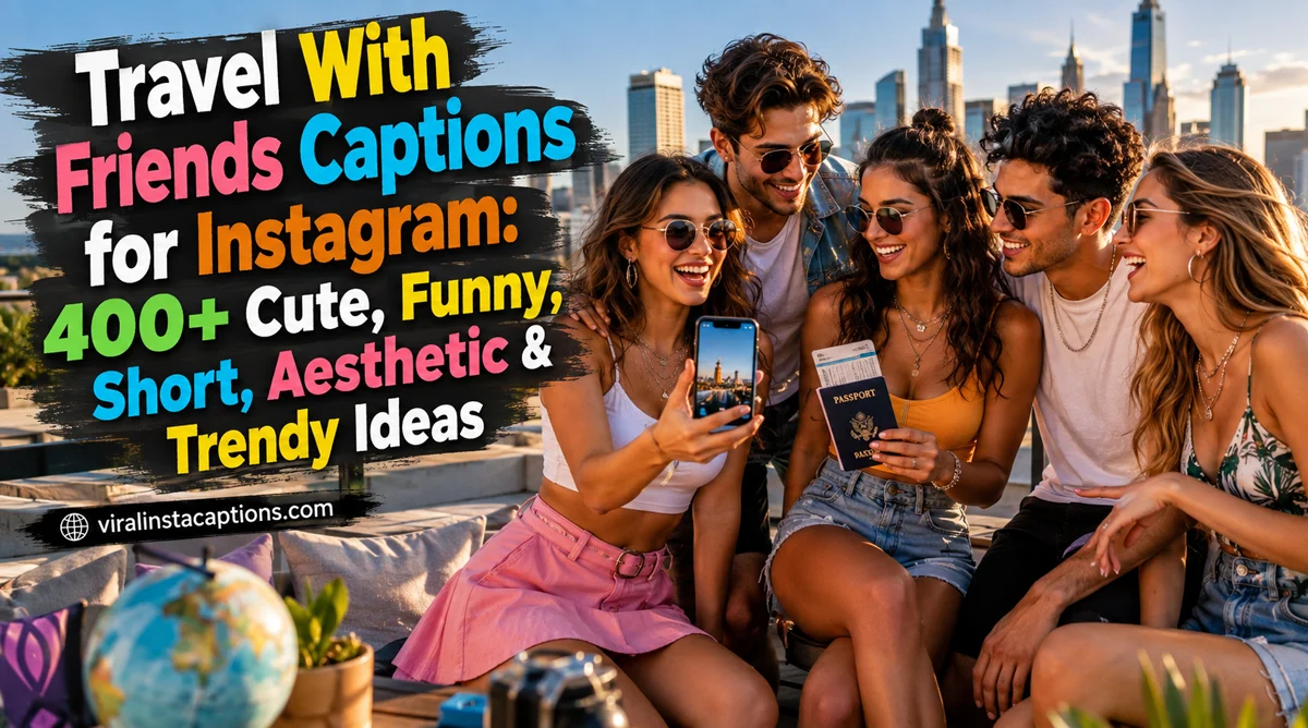 Travel With Friends Captions for Instagram