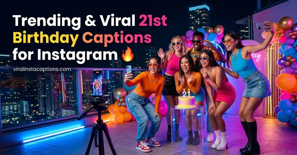 Trending & Viral 21st Birthday Captions for Instagram