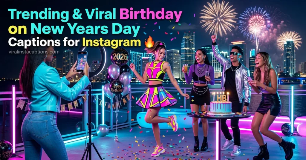 Trending & Viral Birthday on New Years Day Captions for Instagram