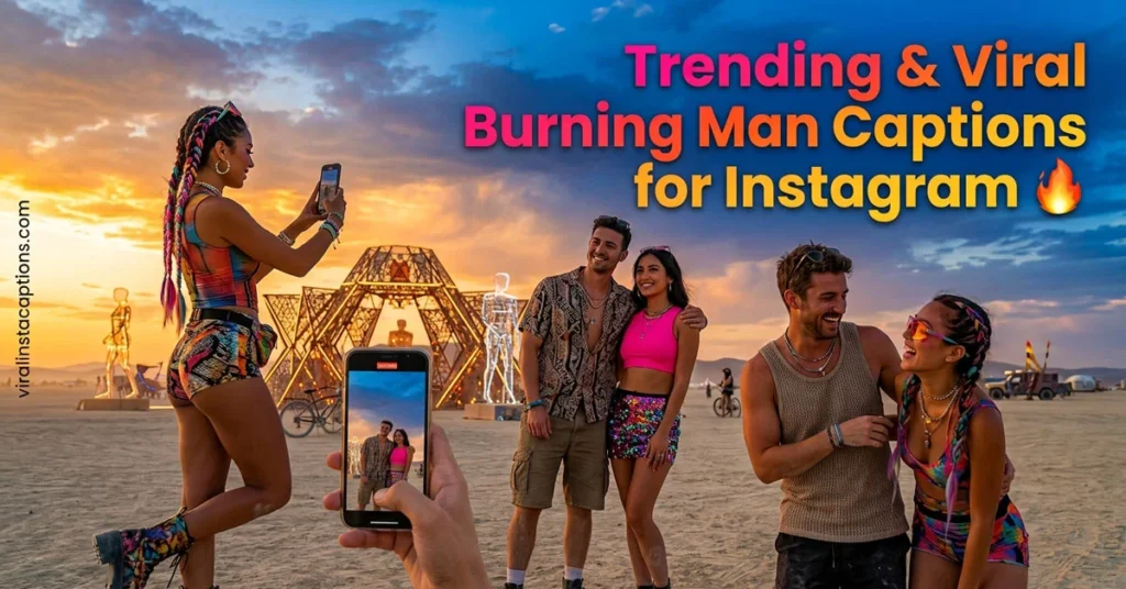 Trending & Viral Burning Man Captions for Instagram