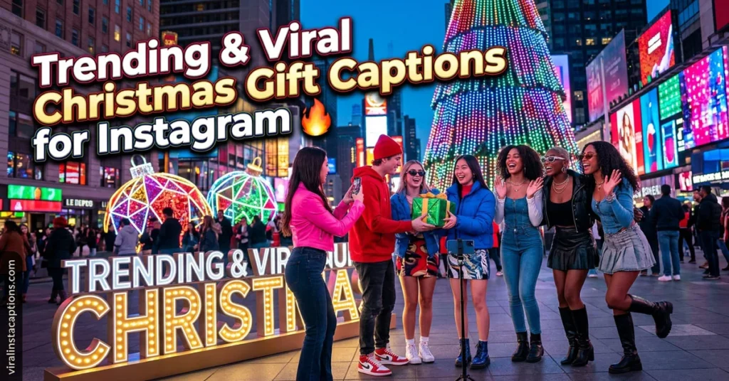 Trending & Viral Christmas Gift Captions for Instagram
