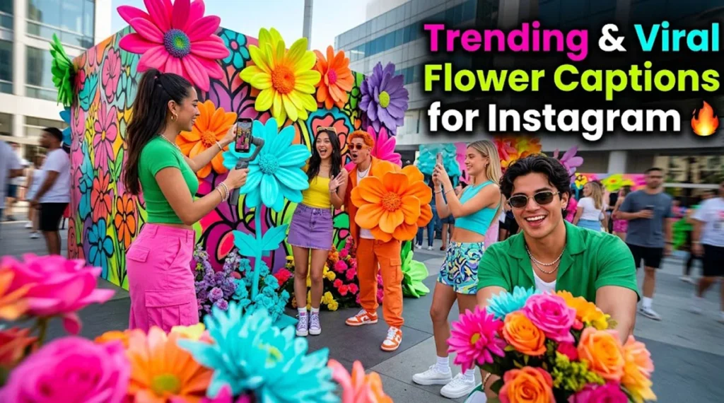 Trending & Viral Flower Captions for Instagram