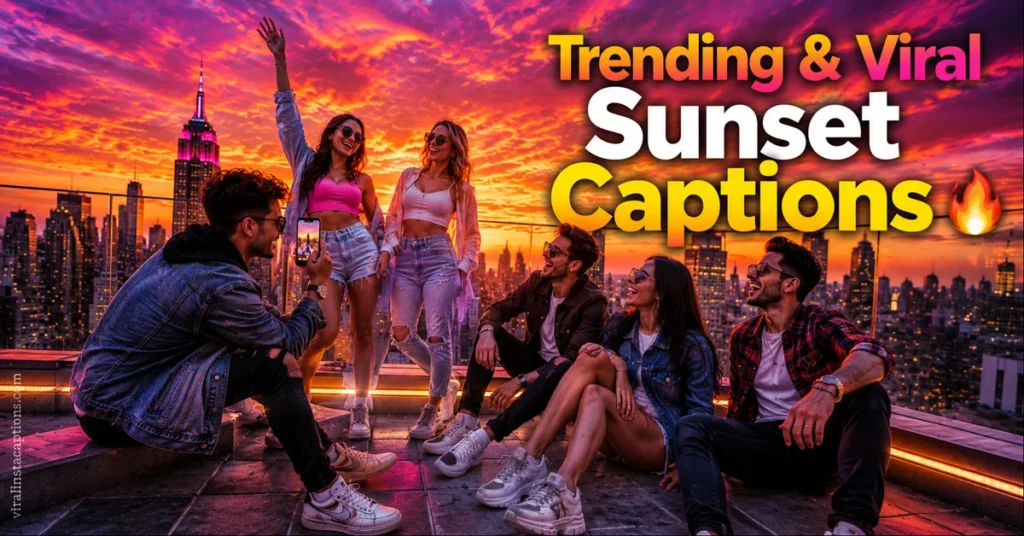 Trending & Viral Sunset Captions