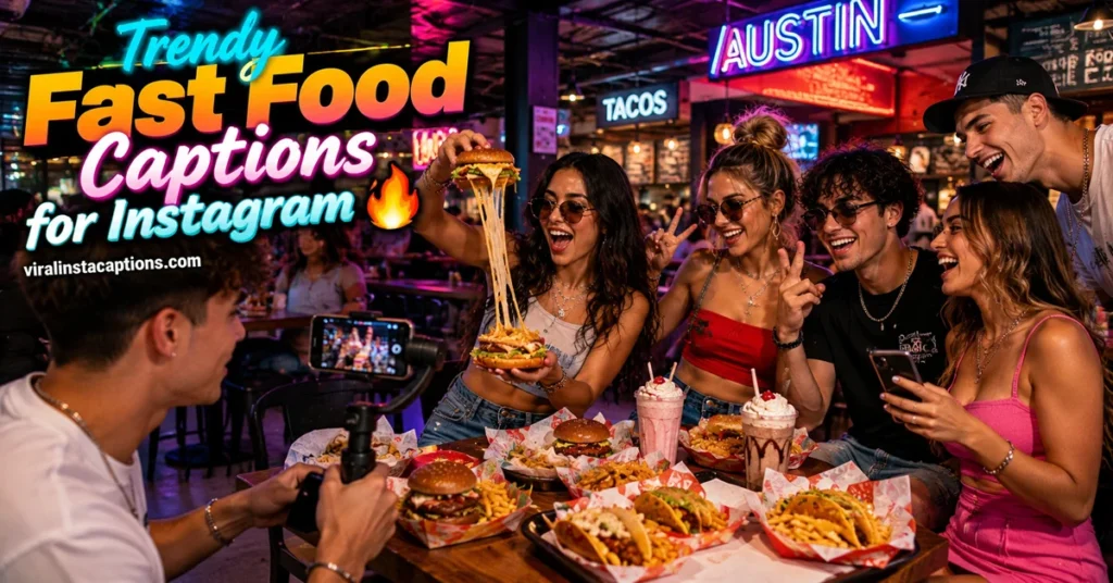 Trendy Fast Food Captions for Instagram