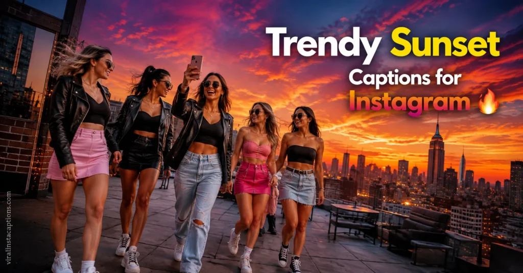 Trendy Sunset Captions for Instagram
