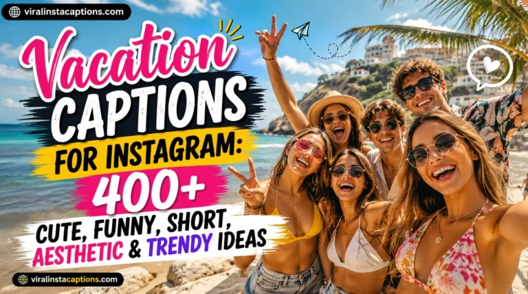 Vacation Captions for Instagram