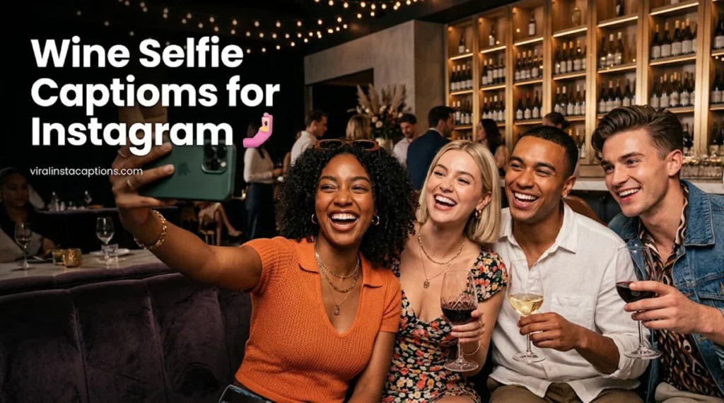 Wine Selfie Captions for Instagram