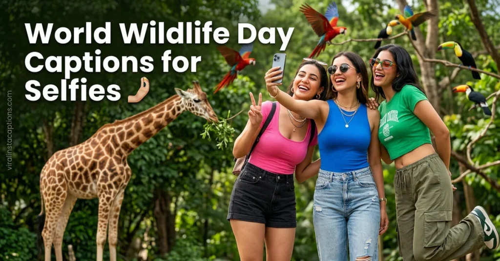 World Wildlife Day Captions for Selfies