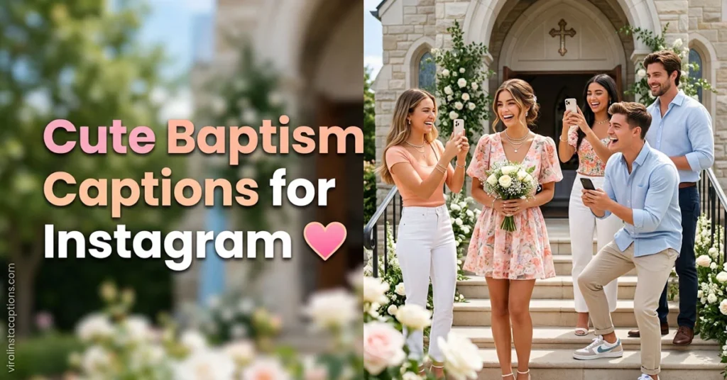 Cute Baptism Captions for Instagram