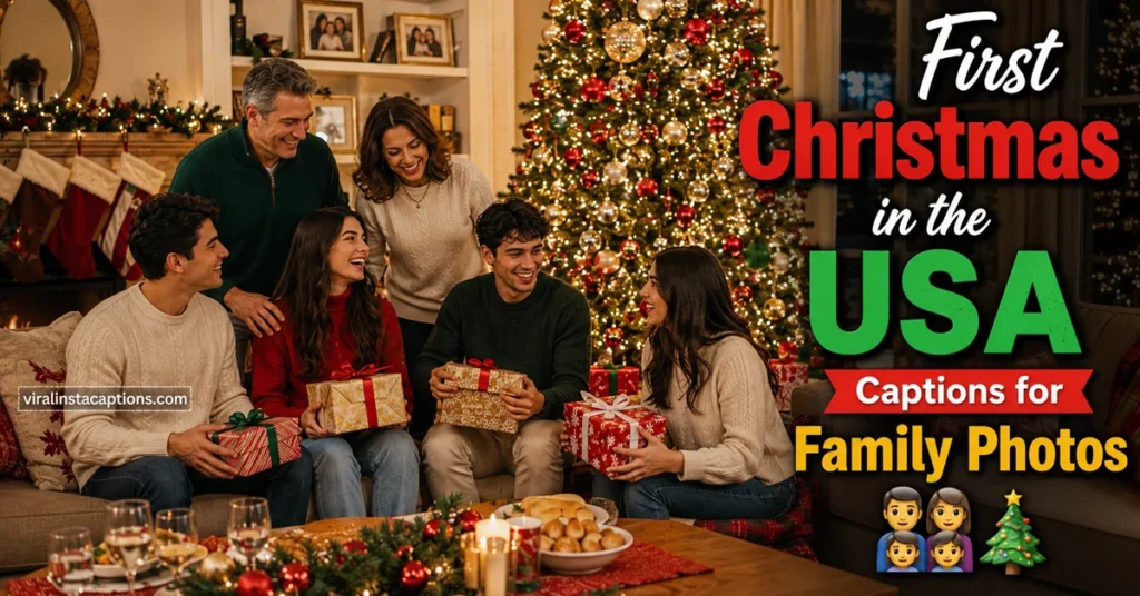 First Christmas in the USA Captions for Family Photos