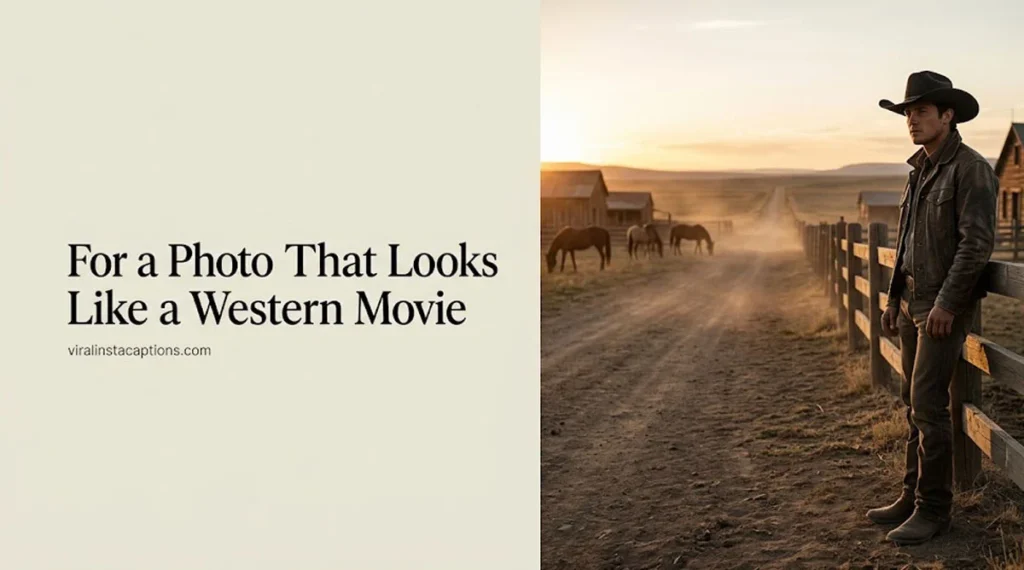 For a Photo That Looks Like a Western Movie