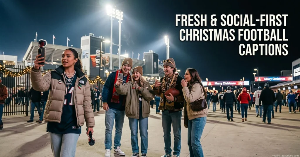 Fresh & Social-First Christmas Football Captions