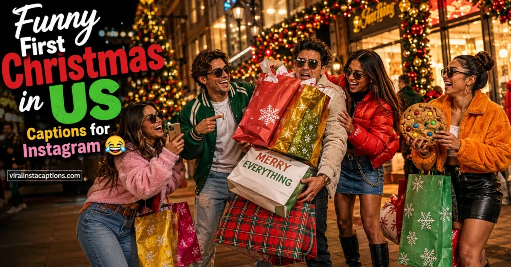 Funny First Christmas in US Captions for Instagram
