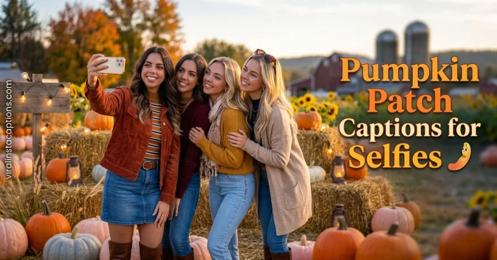 Pumpkin Patch Captions for Selfies
