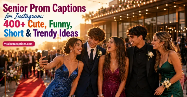 Senior Prom Captions for Instagram