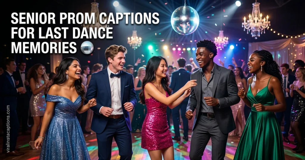 Senior Prom Captions for Last Dance Memories