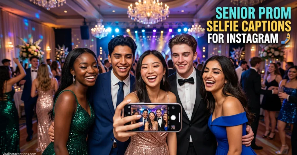 Senior Prom Selfie Captions for Instagram